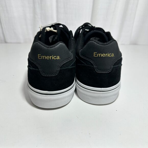 Emerica Tilt G6 Vulc Skateboard Shoes Black/White/Gold New In Box 10.5 10 1/2 main image 5